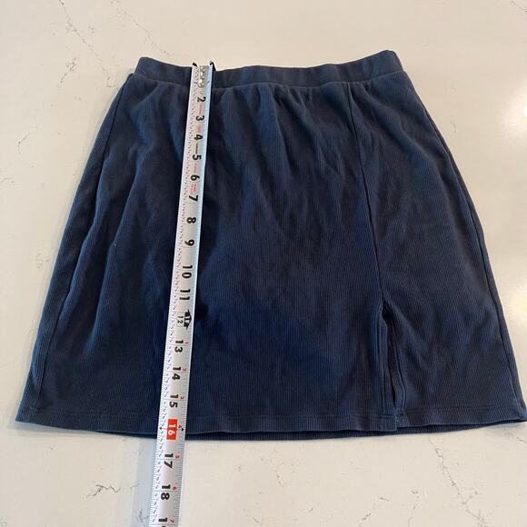 Sundry Ribbed Skort Skirt Navy Size Small - Picture 8 of 9